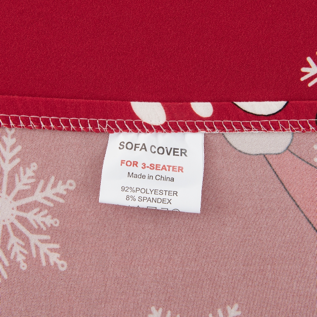 91家纺网 家纺一手货源 找家纺 飞翔家纺 2025新款沙发套沙发垫圣诞款 雪夜老人