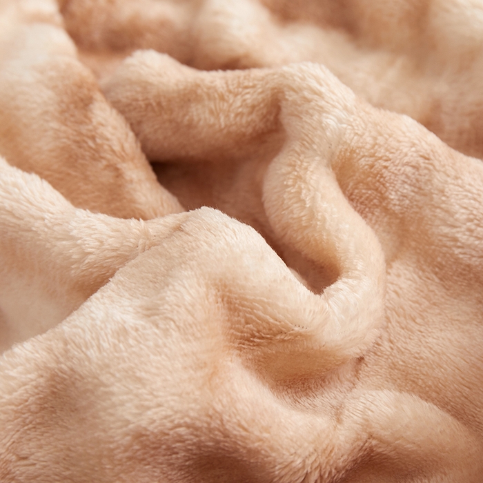 91家纺网 家纺一手货源 找家纺 楼兰公主毛毯专供 2025新款泡泡绒仿兔绒毛毯毯子 水墨-焦糖