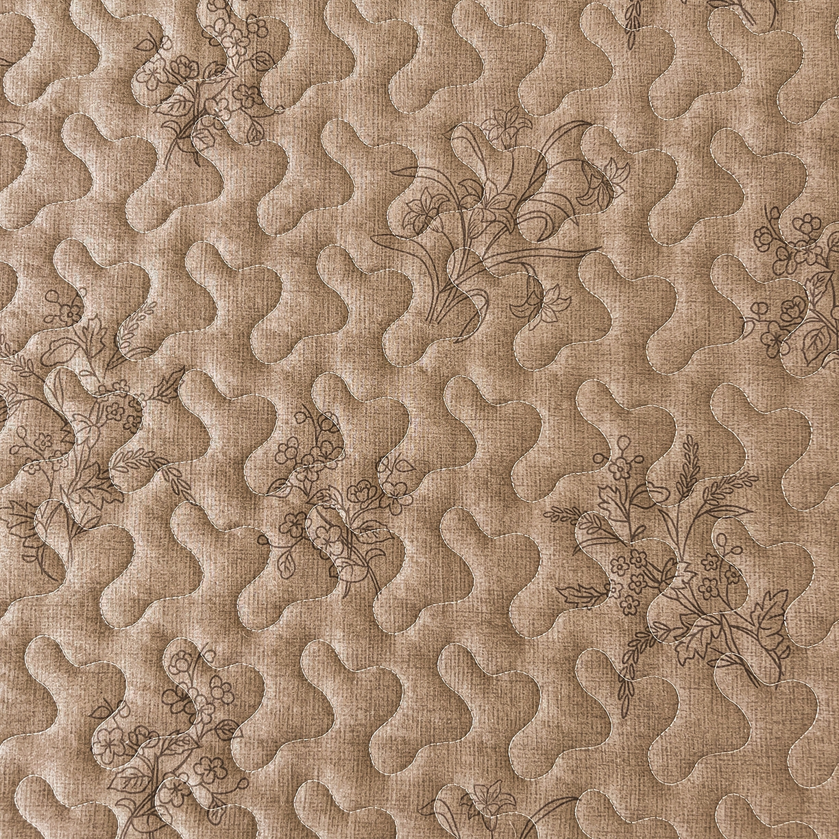 91家纺网 家纺一手货源 找家纺 笠裙家纺 2025新款a类加厚夹棉云感水洗棉床盖四件套 花田错