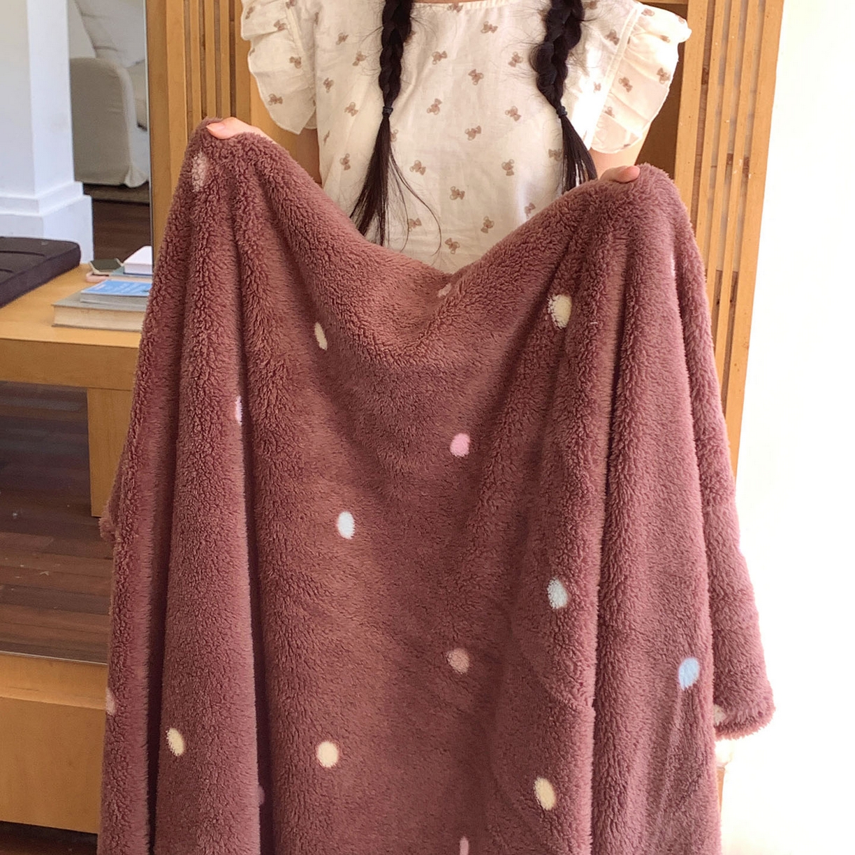 91家纺网 家纺一手货源 找家纺 （总）桃喜 2025新款亲肤舒适摇粒绒毛毯