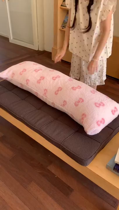 91家纺网 家纺一手货源 找家纺 （总）桃喜 2025新款舒适亲肤摇粒绒长抱枕