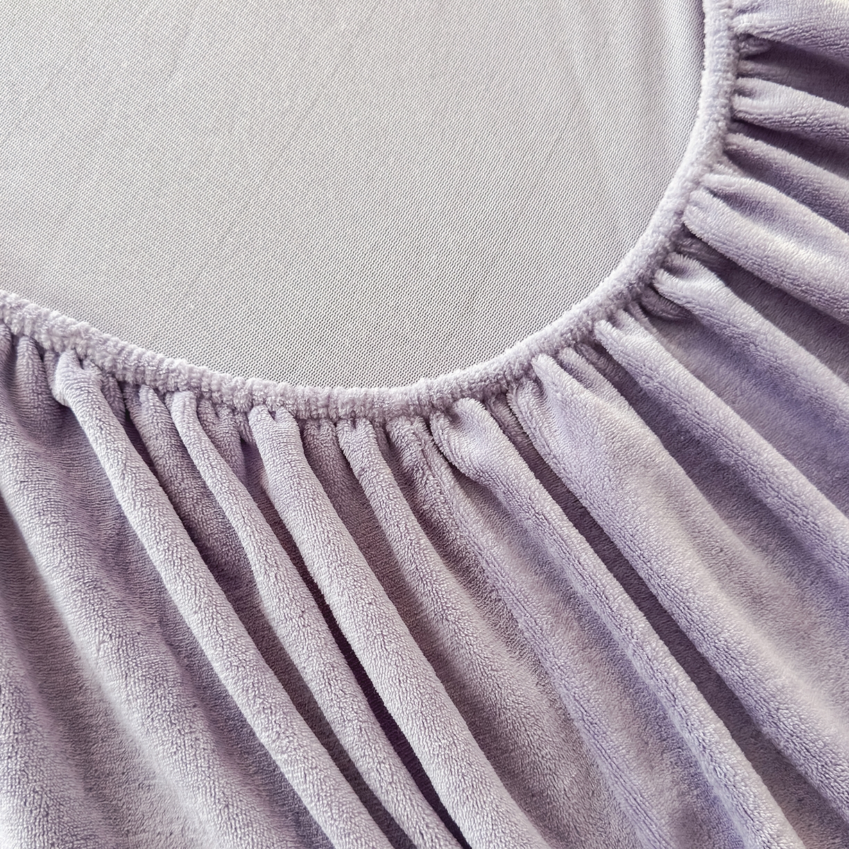 91家纺网 家纺一手货源 找家纺 好阁家纺 支持定制2025新款200G牛奶绒纯色床笠 葡萄紫