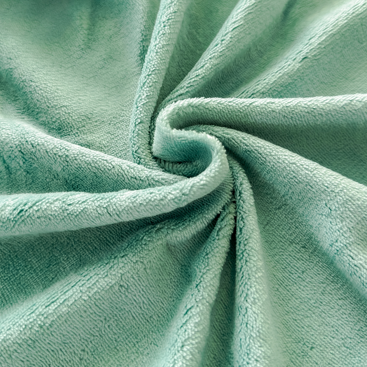 91家纺网 家纺一手货源 找家纺 好阁家纺 2025新款200克牛奶绒纯色枕套 豆绿