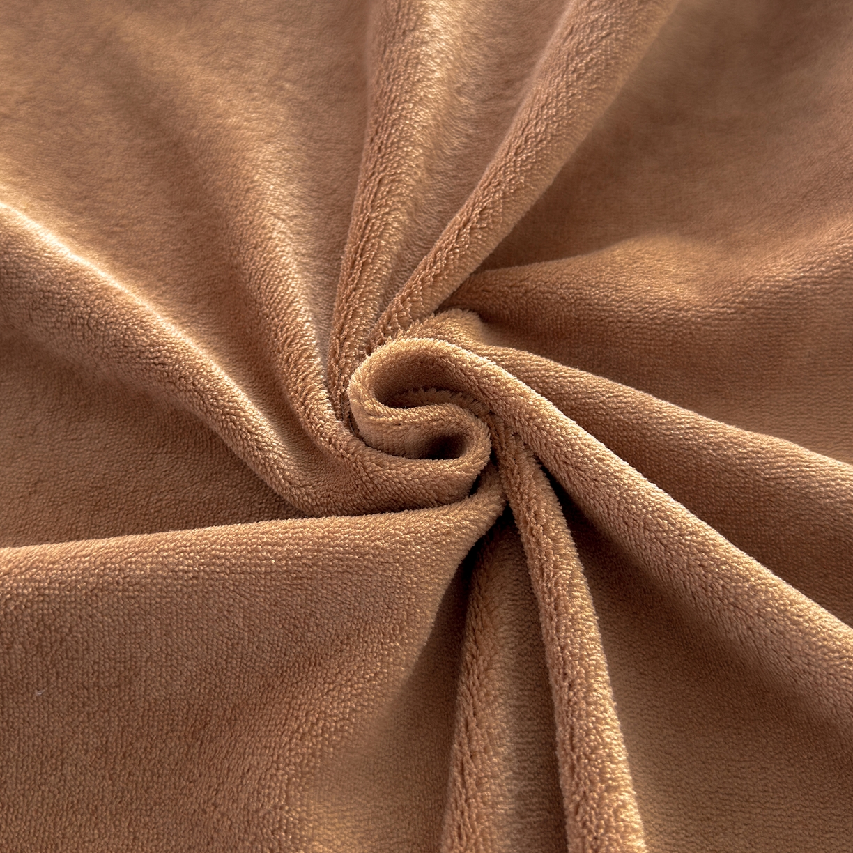 91家纺网 家纺一手货源 找家纺 好阁家纺 2025新款200克牛奶绒纯色枕套 焦糖