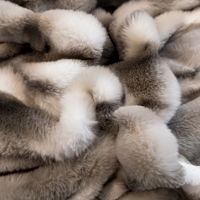 91家纺网 家纺一手货源 找家纺 畅畅家纺 2025新款高克重10斤加厚轻奢扎染兔毛绒四件套-巴黎之春 巴黎之春-灰色