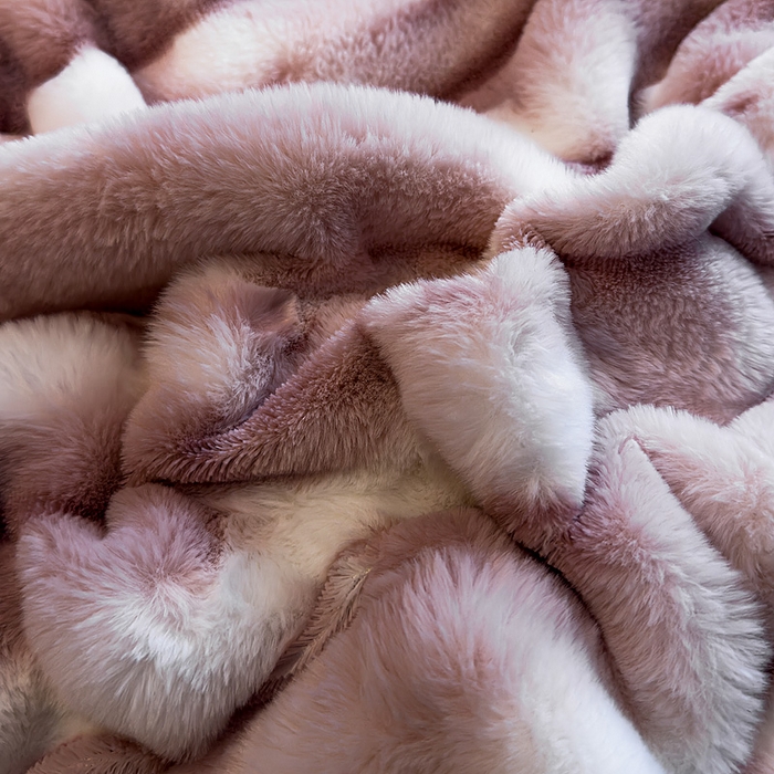 91家纺网 家纺一手货源 找家纺 畅畅家纺 2025新款高克重10斤加厚轻奢扎染兔毛绒四件套-巴黎之春 巴黎之春-皮粉