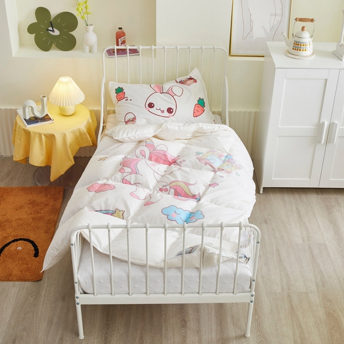 91家纺网 家纺一手货源 找家纺 （总）暖羽屋羽绒馆 2025新款老虎羽绒丝被学生羽毛被被芯加厚保暖可爱卡通儿童羽绒被