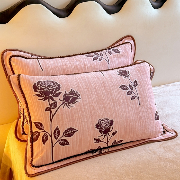 91家纺网 家纺一手货源 找家纺 （总）佳一 2025新款高克重8-9斤 印花牛奶绒四件套