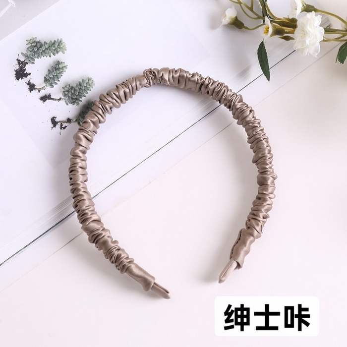蚕云阁蚕丝家居 2025新款19姆米真丝发箍 绅士咔 边宽1cm