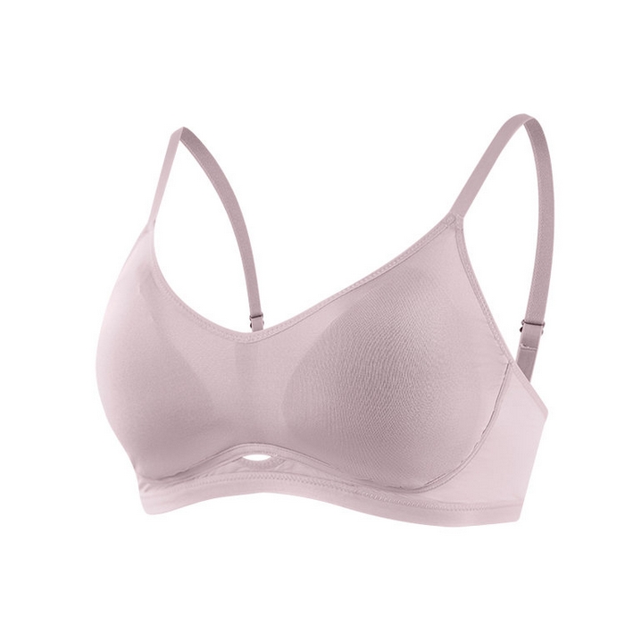 91家纺网 家纺一手货源 找家纺 （总）蚕云阁蚕丝家居 2025新款针织真丝鸡心镂空高弹力文胸