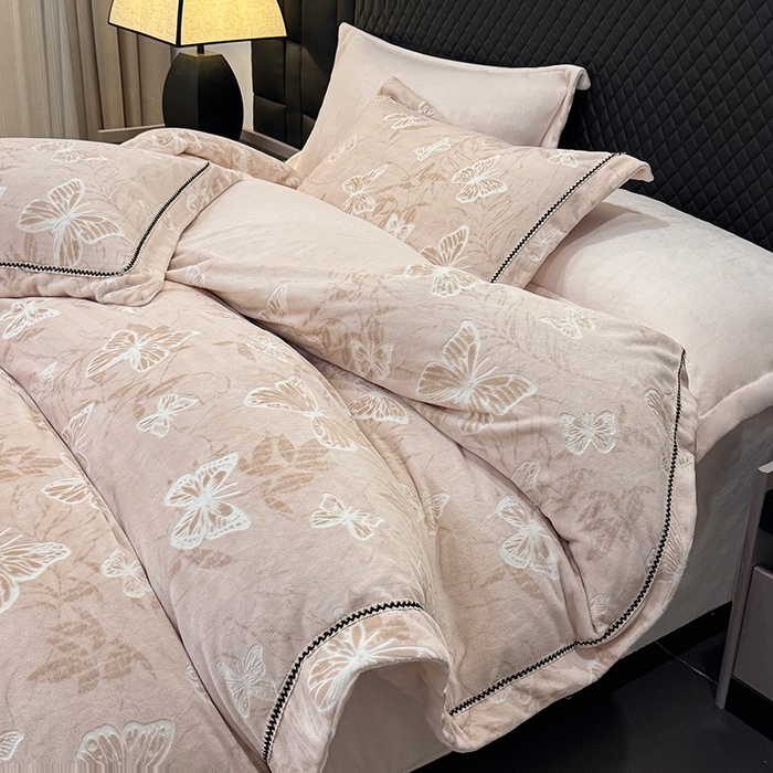 91家纺网 家纺一手货源 找家纺 （总）好阁家纺 2023新款牛奶绒纯色枕套