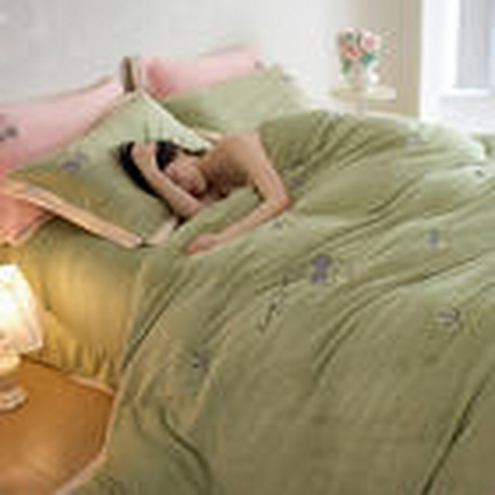 91家纺网 家纺一手货源 找家纺 （总）卡初家居（原微来） 2025新款秋冬全消光A类母婴标准亲肤牛奶绒绣花四件套