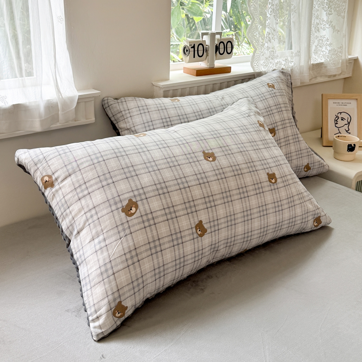 91家纺网 家纺一手货源 找家纺 雯雨家纺 2025新款ab版全棉豆豆绒婴儿绒牛奶绒单被套被罩单件 冰格维尼-兰