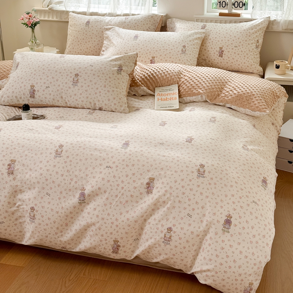 91家纺网 家纺一手货源 找家纺 雯雨家纺 2025新款ab版全棉豆豆绒婴儿绒牛奶绒单被套被罩单件 棉花学院-米