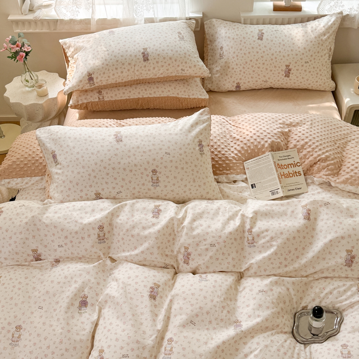 91家纺网 家纺一手货源 找家纺 雯雨家纺 2025新款ab版全棉豆豆绒婴儿绒牛奶绒单被套被罩单件 棉花学院-米