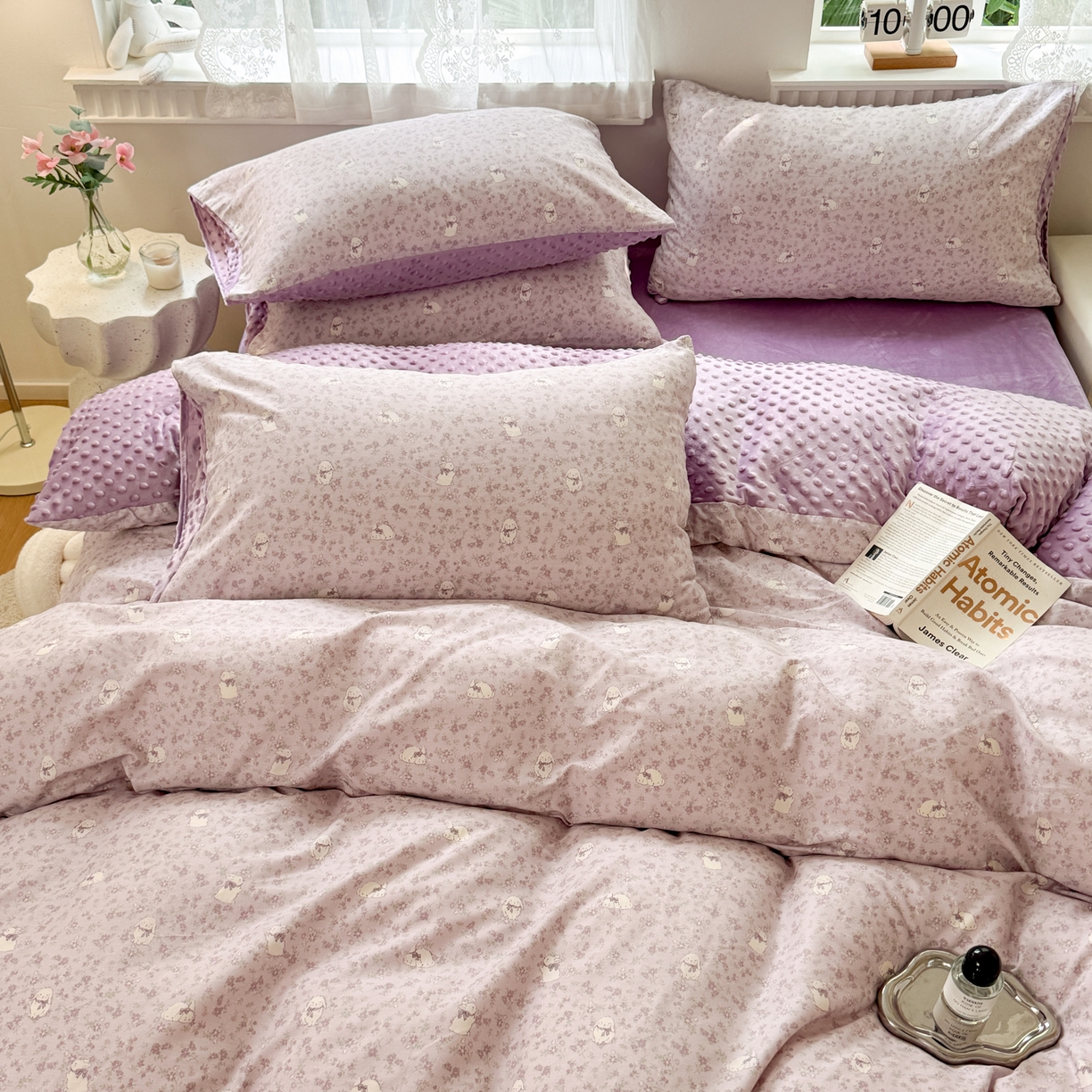 91家纺网 家纺一手货源 找家纺 雯雨家纺 2025新款ab版全棉豆豆绒婴儿绒牛奶绒单被套被罩单件 摩伊