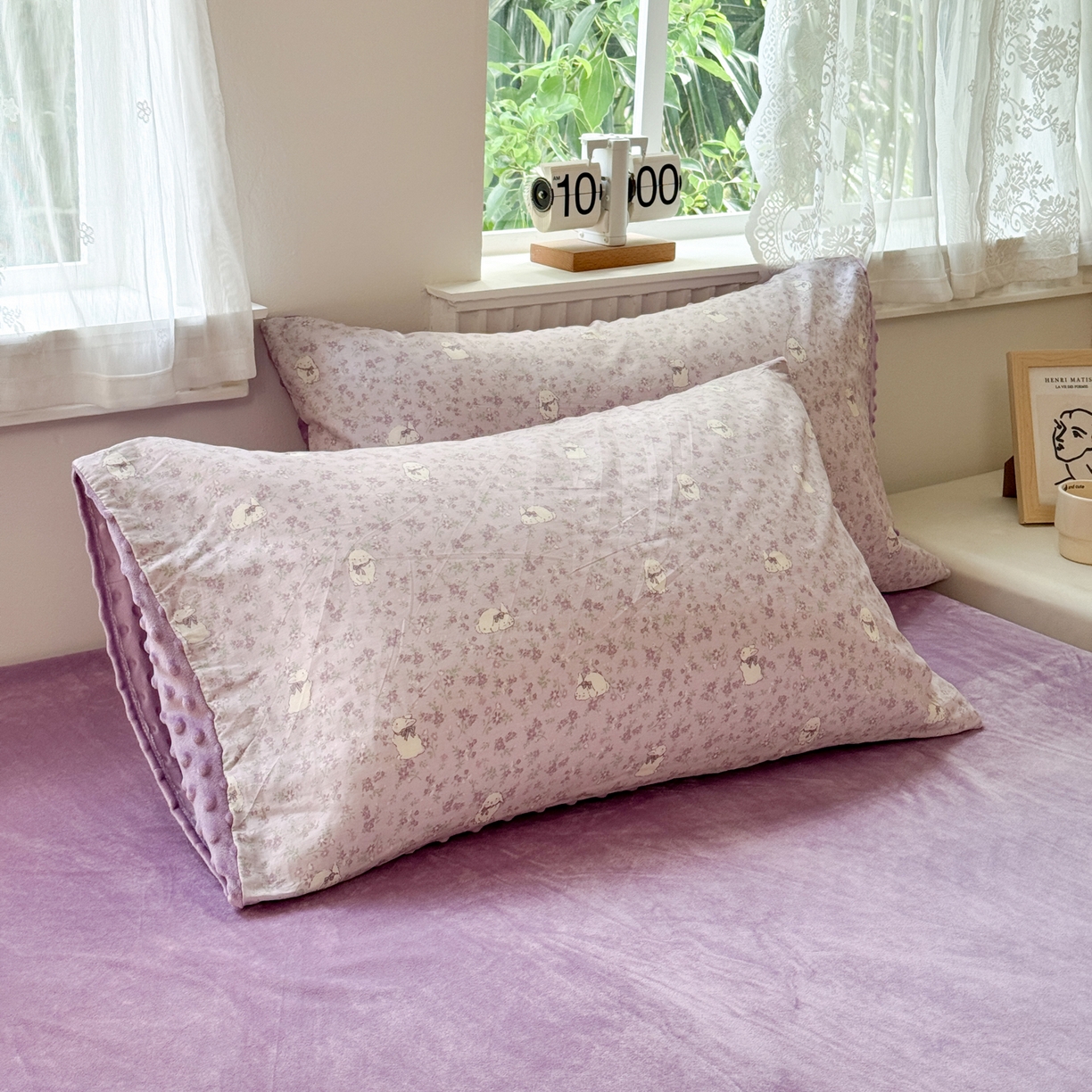 91家纺网 家纺一手货源 找家纺 雯雨家纺 2025新款ab版全棉豆豆绒婴儿绒牛奶绒单被套被罩单件 摩伊