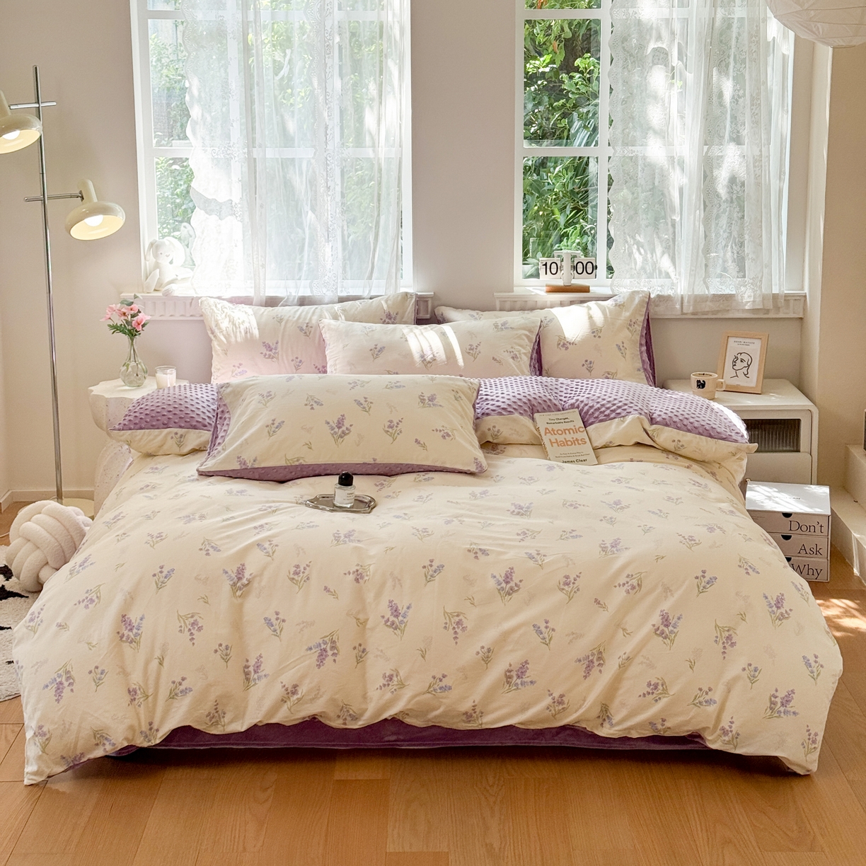 91家纺网 家纺一手货源 找家纺 （总）雯雨家纺 2025新款ab版全棉豆豆绒婴儿绒牛奶绒四件套