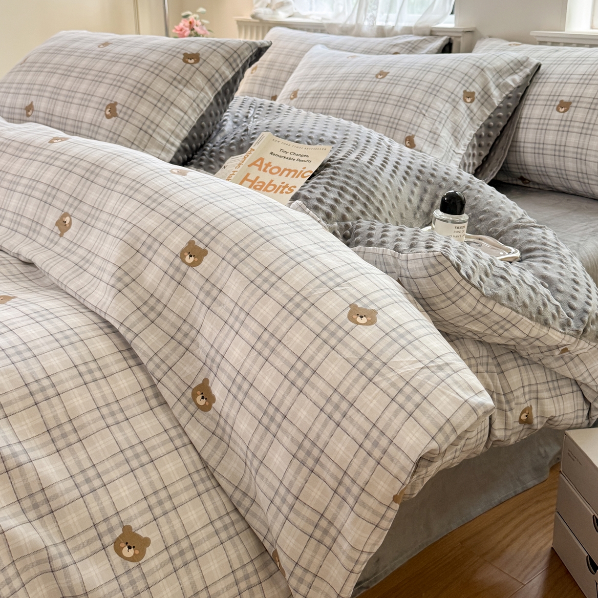 91家纺网 家纺一手货源 找家纺 （总）雯雨家纺 2025新款ab版全棉豆豆绒婴儿绒牛奶绒四件套