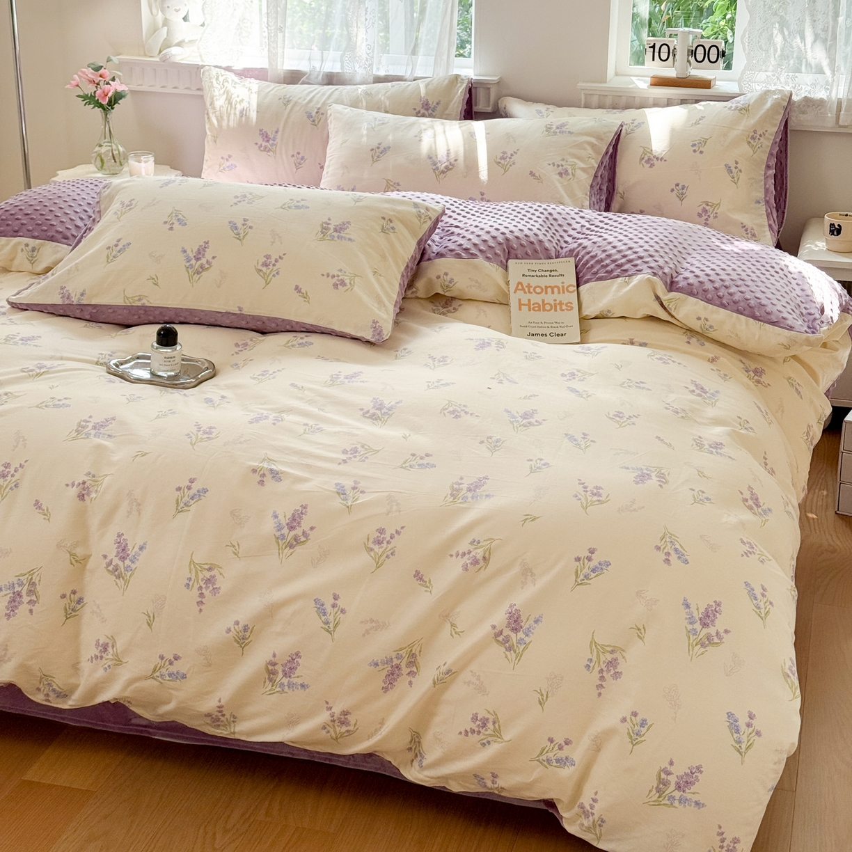 91家纺网 家纺一手货源 找家纺 雯雨家纺 2025新款ab版全棉豆豆绒婴儿绒牛奶绒四件套 菲尔庄园