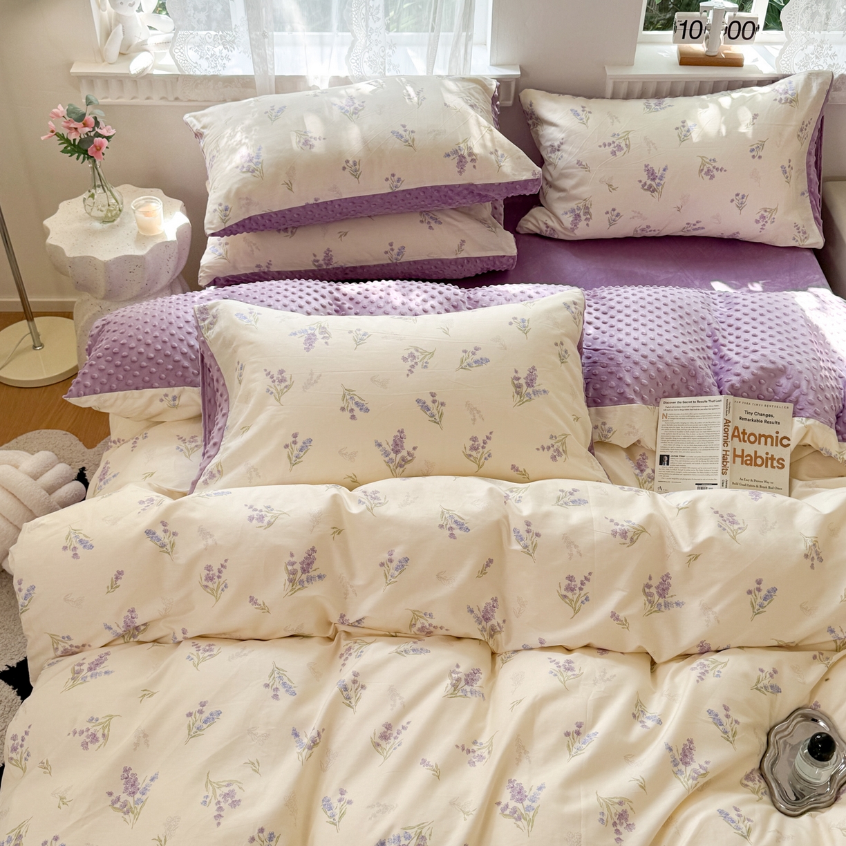 91家纺网 家纺一手货源 找家纺 雯雨家纺 2025新款ab版全棉豆豆绒婴儿绒牛奶绒四件套 菲尔庄园