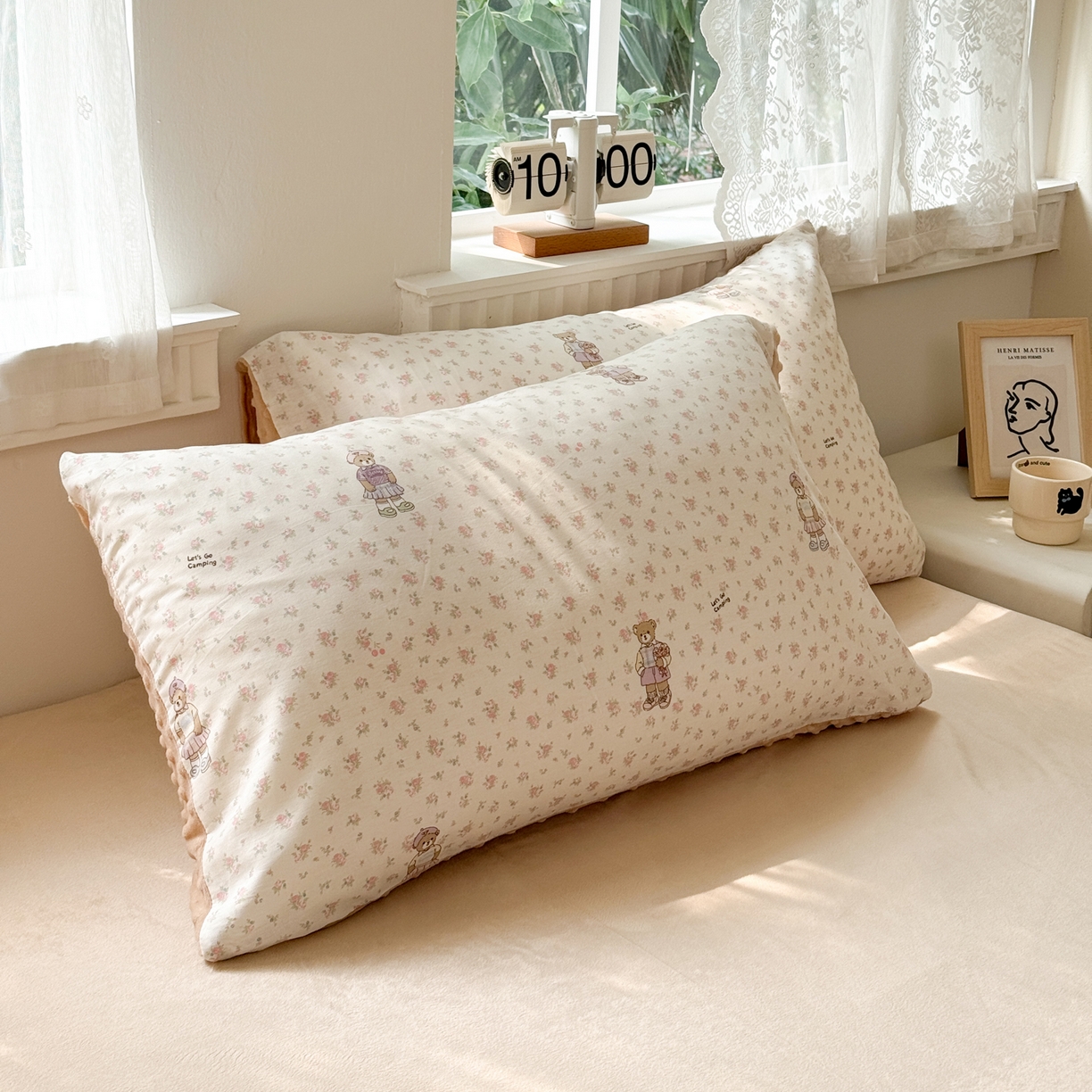 91家纺网 家纺一手货源 找家纺 雯雨家纺 2025新款ab版全棉豆豆绒婴儿绒牛奶绒四件套 棉花学院-米