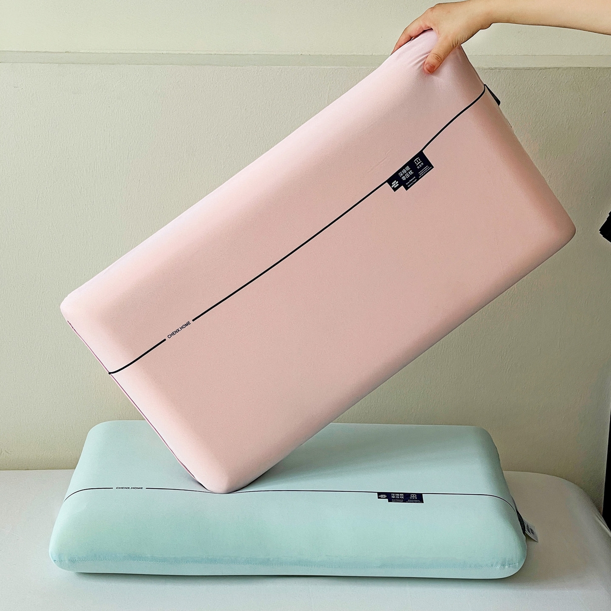 91家纺网 家纺一手货源 找家纺 （总）明果枕芯 2026新款零压力平面面包枕 记忆棉记忆枕枕芯  深睡眠慢回弹