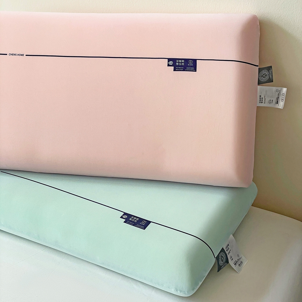 91家纺网 家纺一手货源 找家纺 （总）明果枕芯 2026新款零压力平面面包枕 记忆棉记忆枕枕芯  深睡眠慢回弹