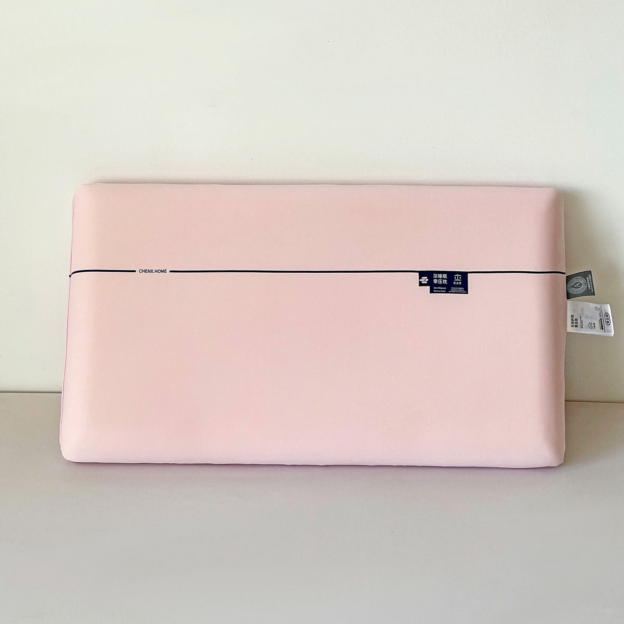 明果枕芯 2026新款面包枕平面枕枕头记忆棉记忆枕 粉