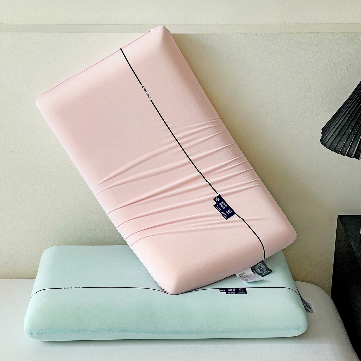 91家纺网 家纺一手货源 找家纺 明果枕芯 2026新款面包枕平面枕枕头记忆棉记忆枕 粉