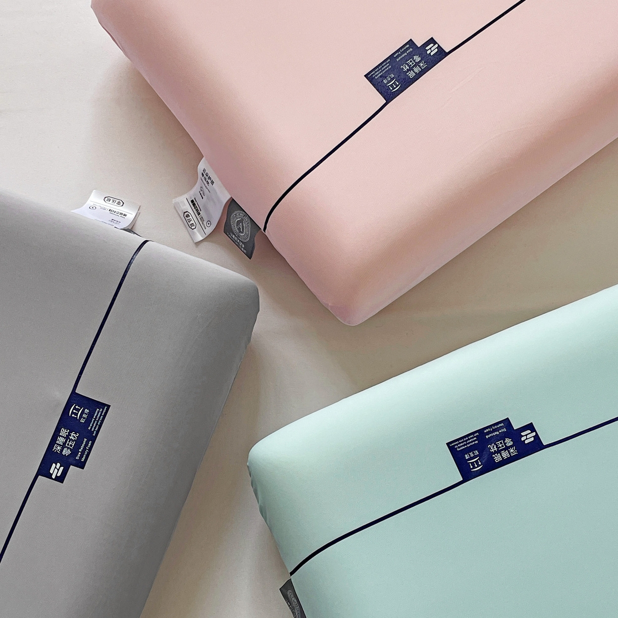 91家纺网 家纺一手货源 找家纺 明果枕芯 2026新款面包枕平面枕枕头记忆棉记忆枕 粉