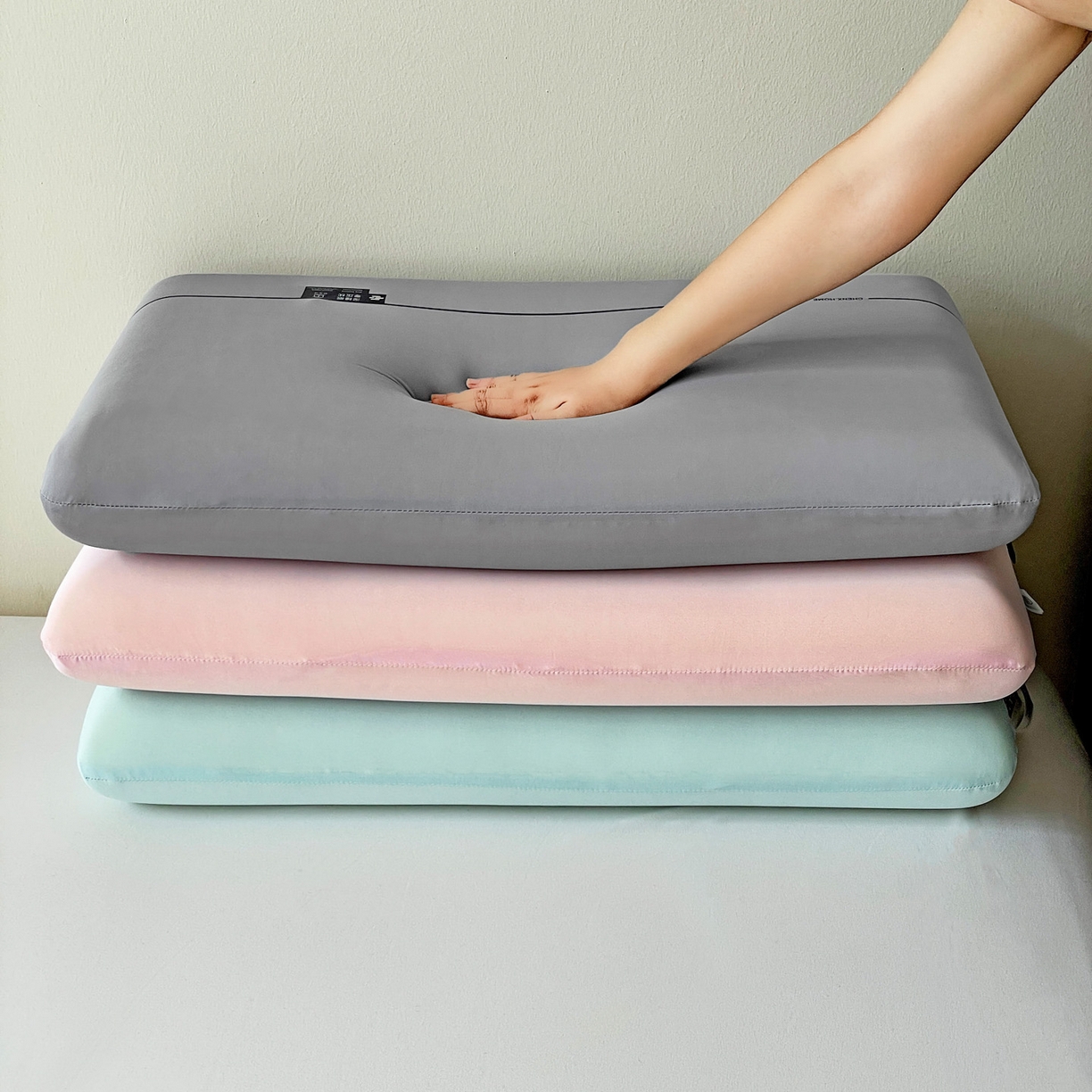 91家纺网 家纺一手货源 找家纺 明果枕芯 2026新款面包枕平面枕枕头记忆棉记忆枕 灰色