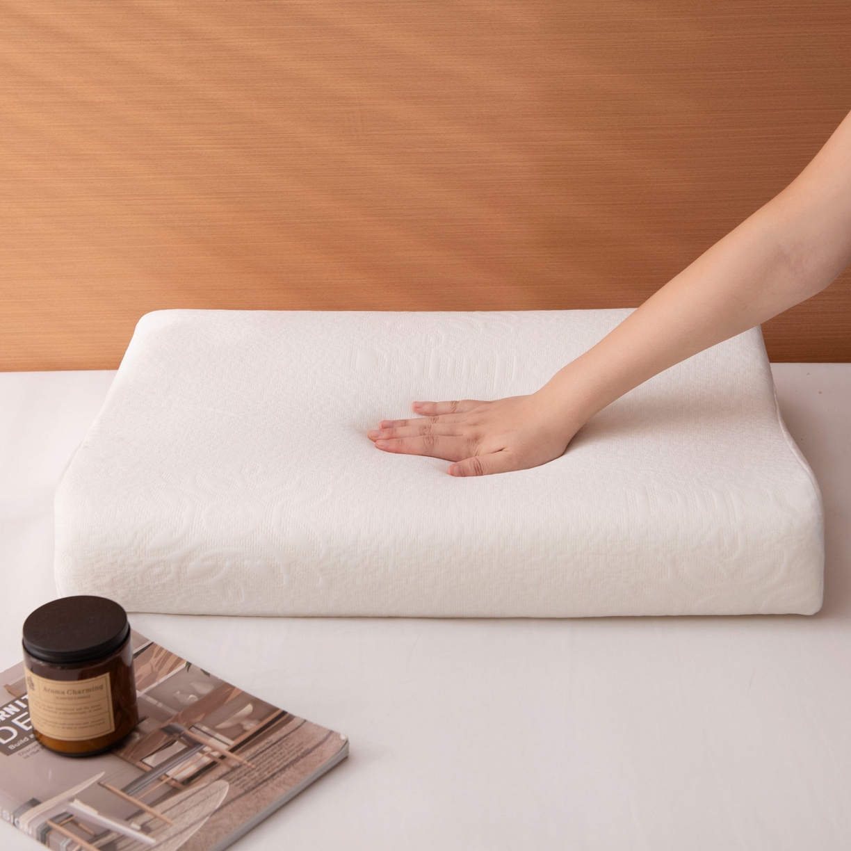 91家纺网 家纺一手货源 找家纺 （总）明果枕芯 2026新款慢回弹记忆枕波浪枕护颈椎枕芯