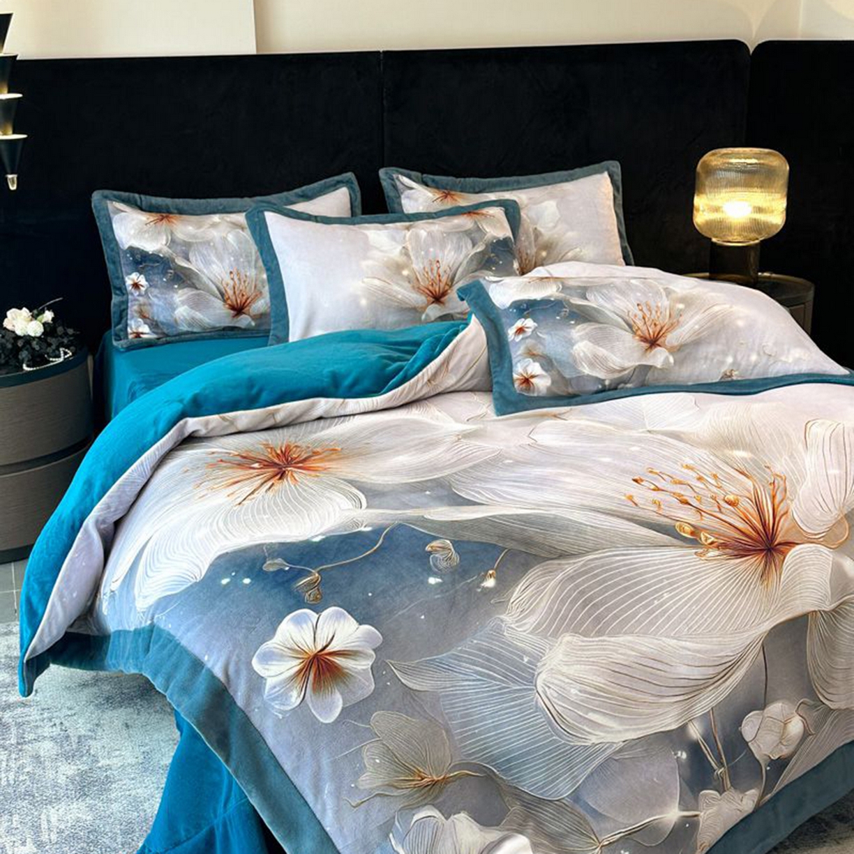 诺梵家纺 2025新款数码印花牛奶绒四件套（控价：159） 暮光之城