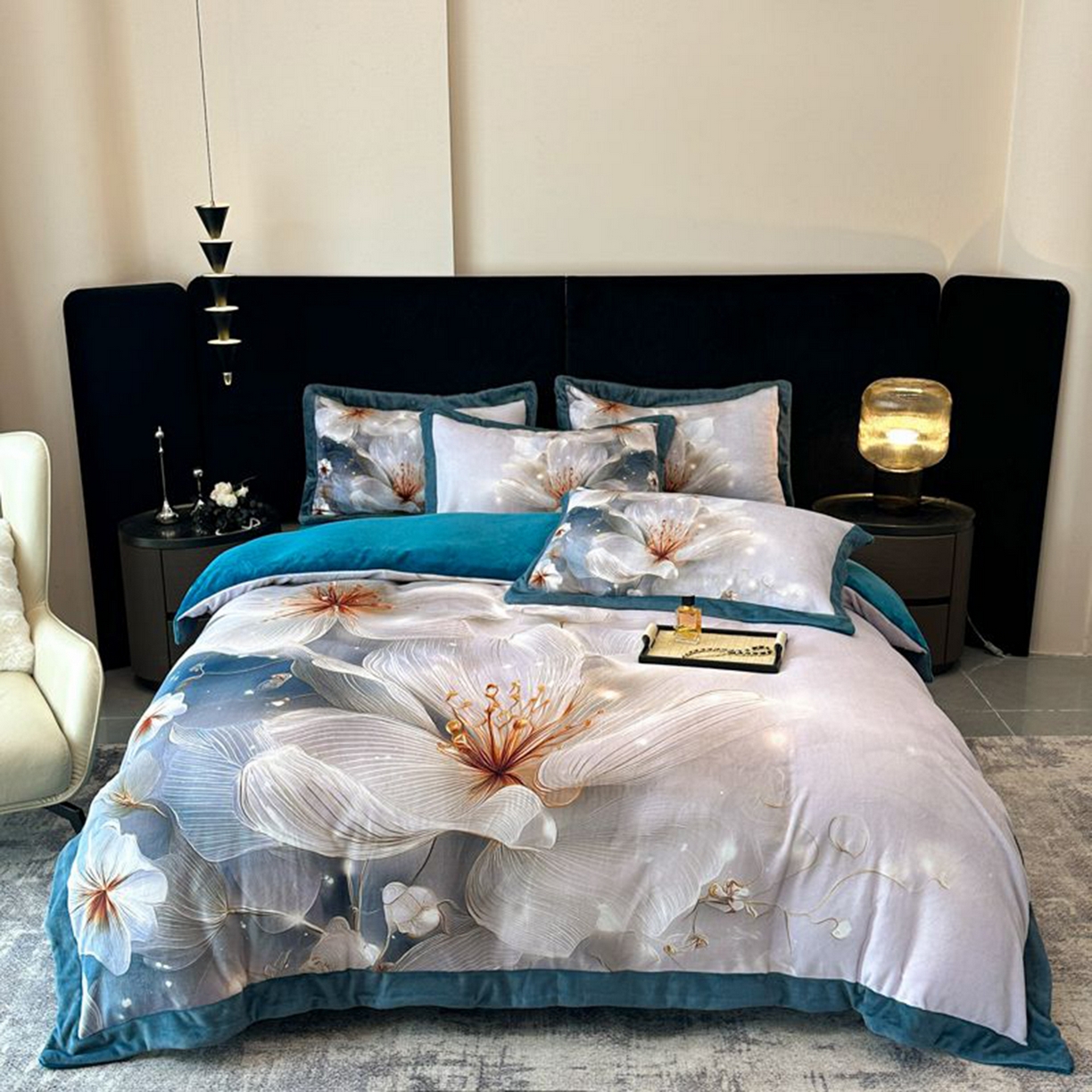 91家纺网 家纺一手货源 找家纺 诺梵家纺 2025新款数码印花牛奶绒四件套（控价：159） 暮光之城