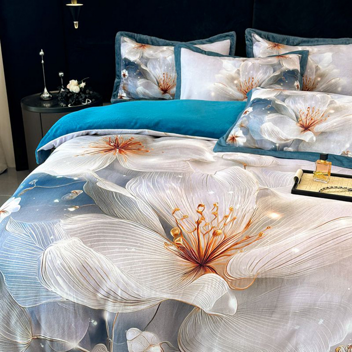 91家纺网 家纺一手货源 找家纺 诺梵家纺 2025新款数码印花牛奶绒四件套（控价：159） 暮光之城