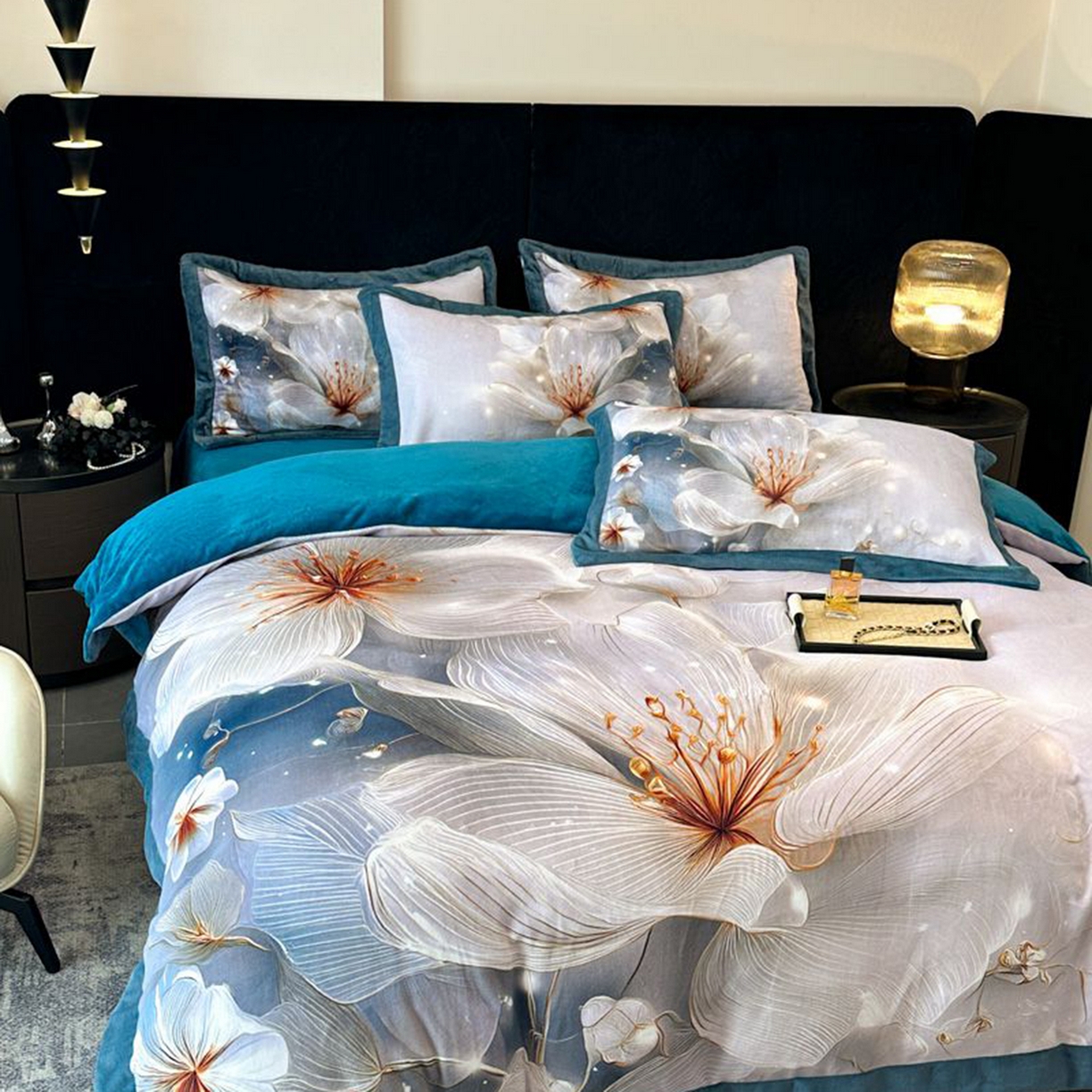 91家纺网 家纺一手货源 找家纺 诺梵家纺 2025新款数码印花牛奶绒四件套（控价：159） 暮光之城