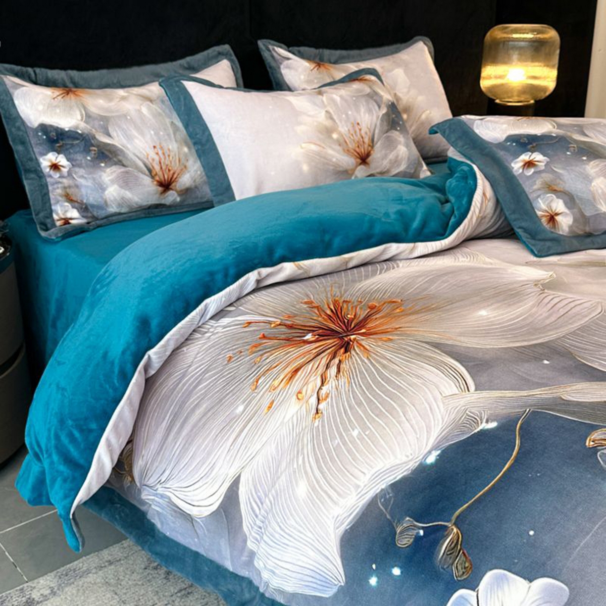 91家纺网 家纺一手货源 找家纺 诺梵家纺 2025新款数码印花牛奶绒四件套（控价：159） 暮光之城