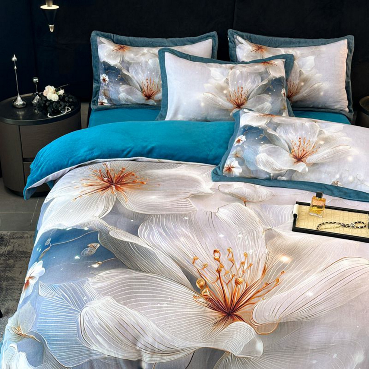 91家纺网 家纺一手货源 找家纺 诺梵家纺 2025新款数码印花牛奶绒四件套（控价：159） 暮光之城