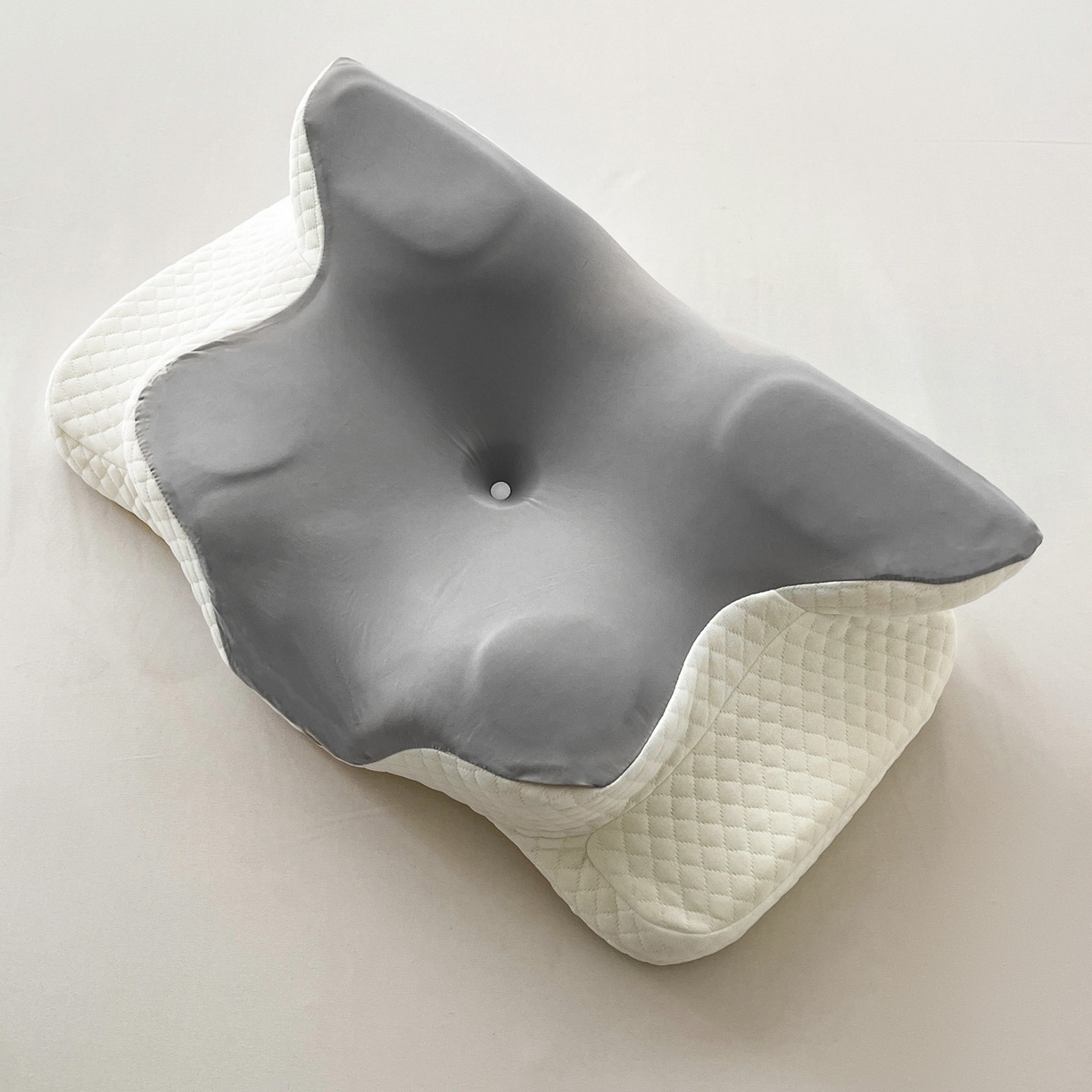 91家纺网 家纺一手货源 找家纺 （总）明果枕芯 2026新款跨境记忆棉牛角枕护颈椎碟形枕枕头枕芯62*41*10*8cm/只