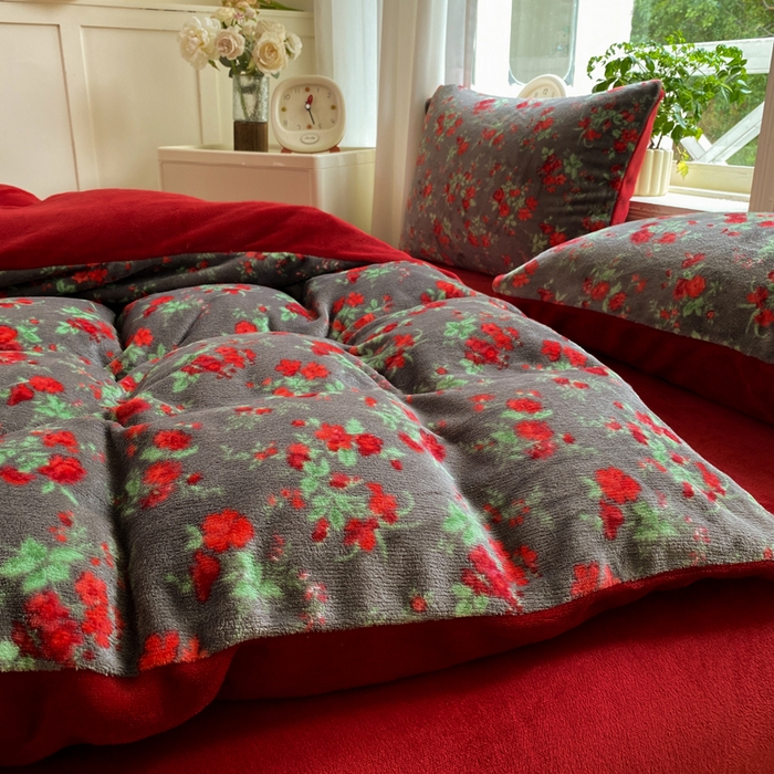 91家纺网 家纺一手货源 找家纺 （总）元禾家纺 2025新款牛奶绒印花四件套