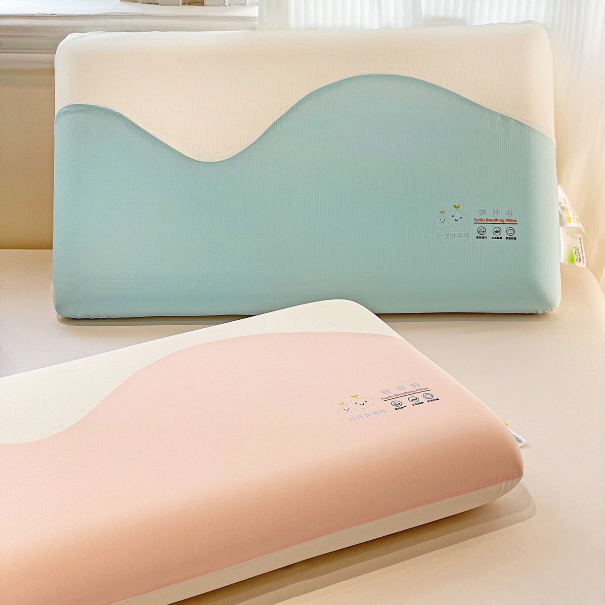 91家纺网 家纺一手货源 找家纺 （总）明果枕芯 2026新款针织棉平面面包枕 记忆棉记忆枕枕芯  深睡眠慢回弹