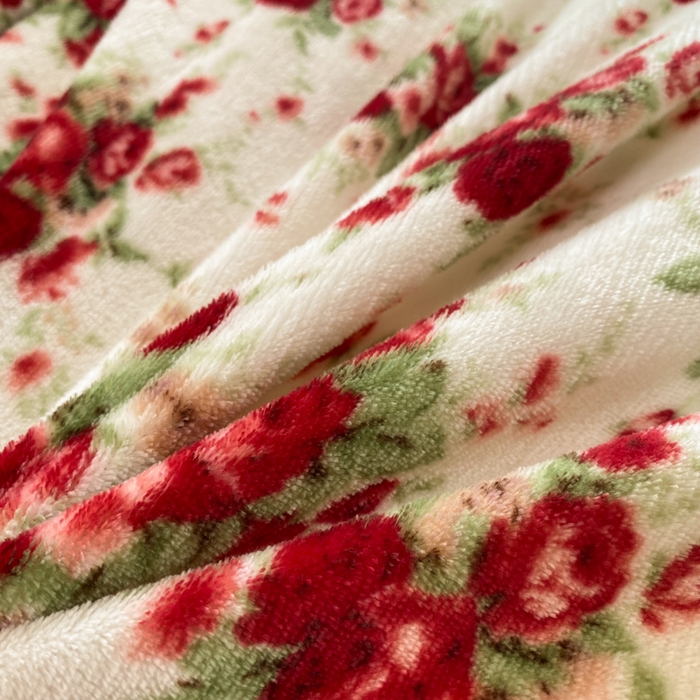 91家纺网 家纺一手货源 找家纺 元禾家纺 2025新款牛奶绒印花四件套 玫瑰物语