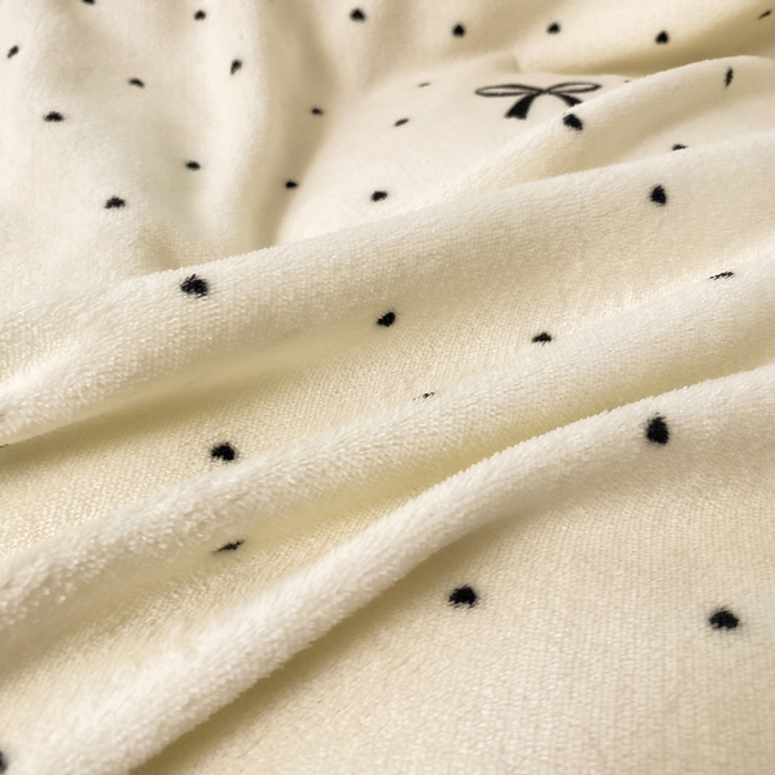 91家纺网 家纺一手货源 找家纺 元禾家纺 2025新款牛奶绒印花四件套 蝴蝶结