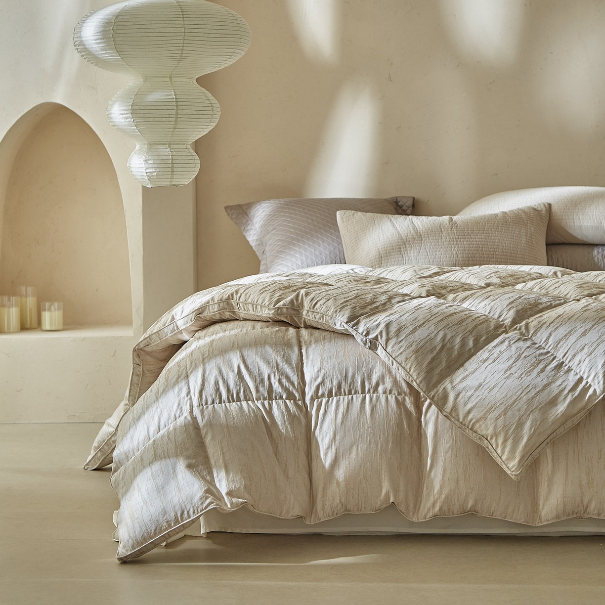 91家纺网 家纺一手货源 找家纺 （总）暖羽屋羽绒馆 2025新款国标95白鸭绒被芯塞纳河畔绒子含量95羽绒被芯羽绒被子2米春秋被