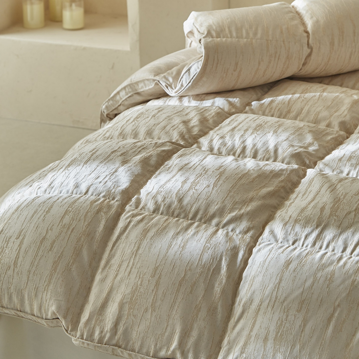 91家纺网 家纺一手货源 找家纺 （总）暖羽屋羽绒馆 2025新款国标95白鸭绒被芯塞纳河畔绒子含量95羽绒被芯羽绒被子2米春秋被