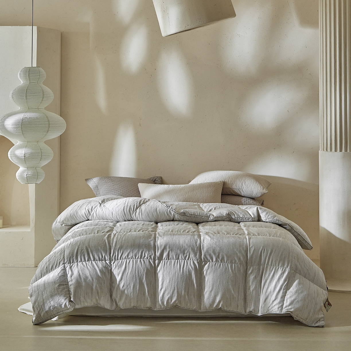 91家纺网 家纺一手货源 找家纺 （总）暖羽屋羽绒馆 2025新款国标95白鸭绒被芯塞纳河畔绒子含量95羽绒被芯羽绒被子2米春秋被