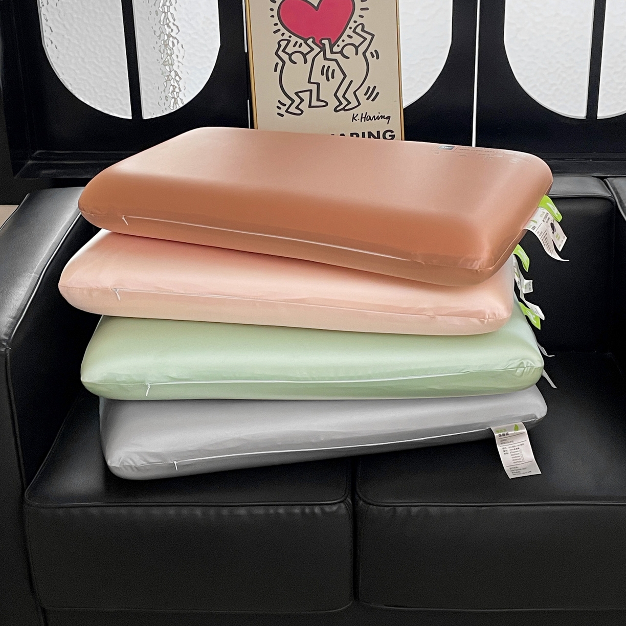 91家纺网 家纺一手货源 找家纺 （总）明果枕芯 2026新款水光丝平面面包枕 记忆棉记忆枕枕芯  深睡眠慢回弹