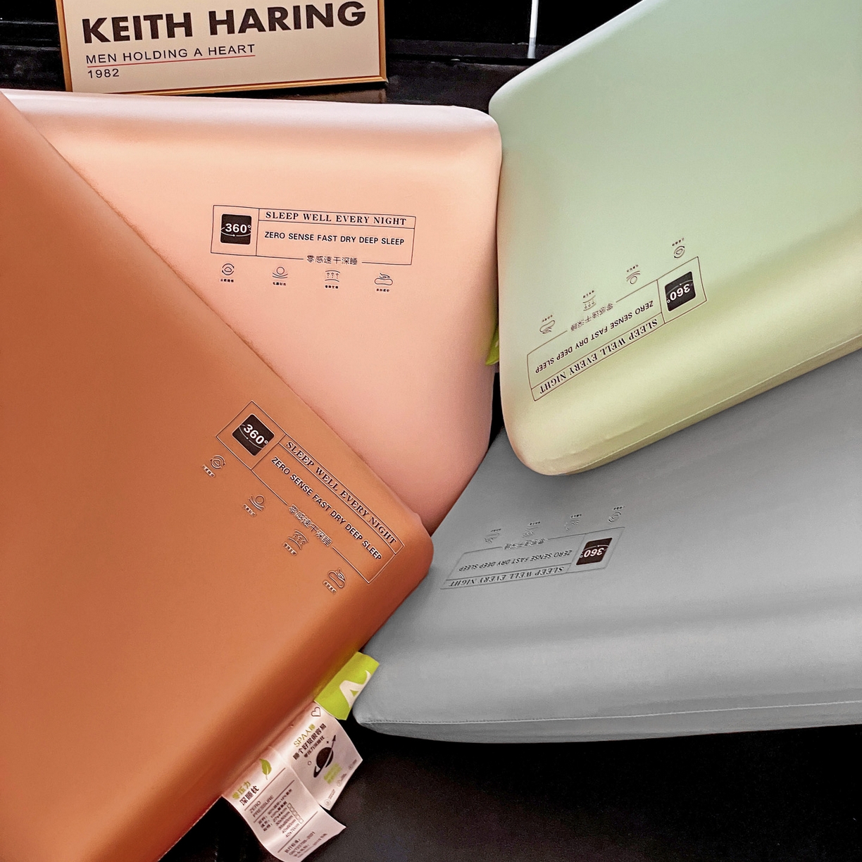 91家纺网 家纺一手货源 找家纺 明果枕芯 2026新款水光丝平面枕枕头枕芯记忆棉记忆枕 粉