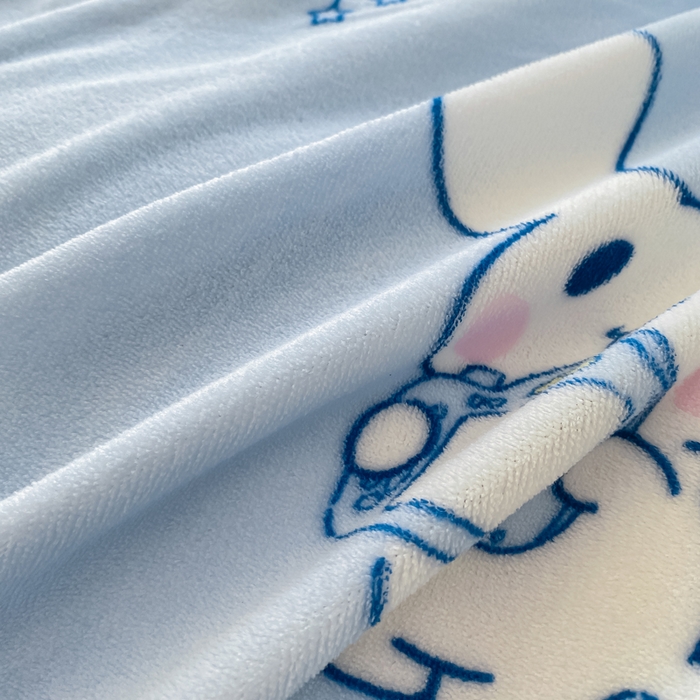 91家纺网 家纺一手货源 找家纺 元禾家纺 2025新款牛奶绒印花四件套 玉桂狗